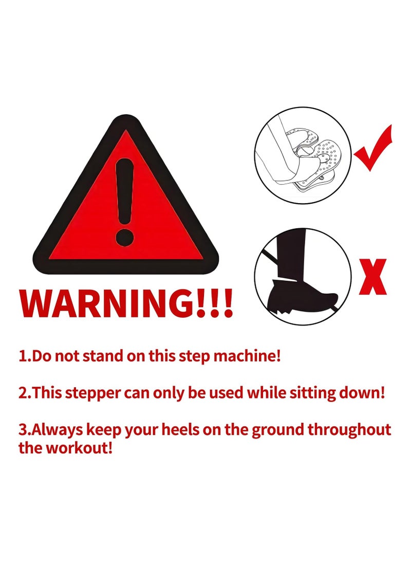 YQbest Mini Foldable Leg Exerciser, Portable Foot Pedal Exercise Machine, Under Desk Stepper Physical Therapy Leg Exercise, Relieves Varicose Veins at Home Office - Image 2