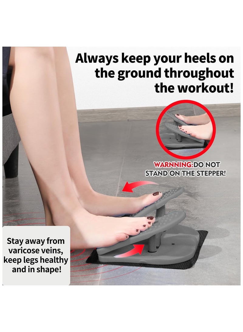 YQbest Mini Foldable Leg Exerciser, Portable Foot Pedal Exercise Machine, Under Desk Stepper Physical Therapy Leg Exercise, Relieves Varicose Veins at Home Office - Image 4