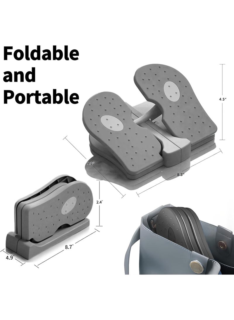 YQbest Mini Foldable Leg Exerciser, Portable Foot Pedal Exercise Machine, Under Desk Stepper Physical Therapy Leg Exercise, Relieves Varicose Veins at Home Office - Image 5