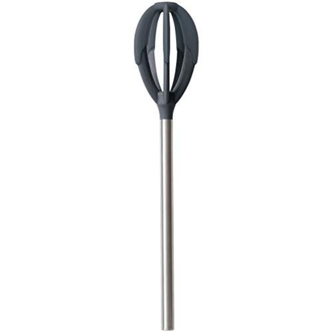 Tovolo Better Batter Tool (Charcoal) - Silicone & Stainless Steel Kitchen Gadget for Mixing Pancake, Waffle, Cake, Muffin, & More Baking Batters / BPA- Free & Dishwasher-Safe