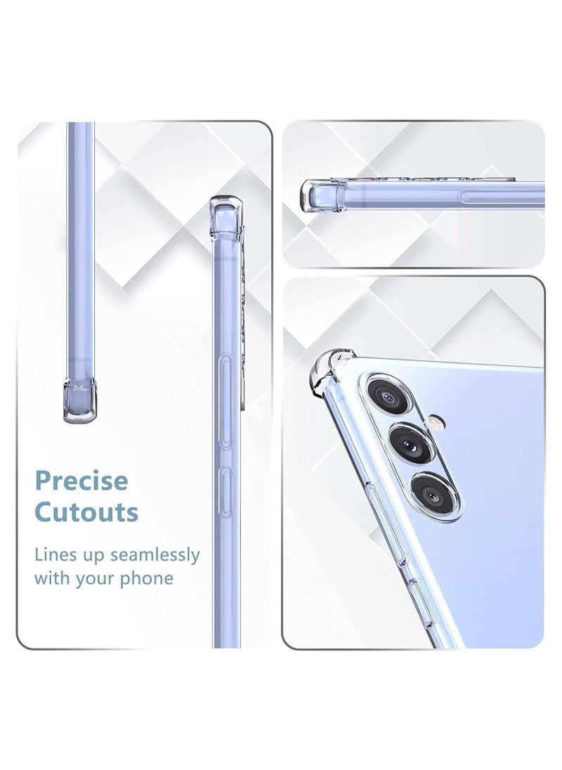 ELTRAZONE Samsung Galaxy A24 Case Cover Clear Back Air Cushion Soft Silicone Shockproof Anti-Scratch Protective Bumper Shell Corner for Samsung Galaxy A24 - Image 4
