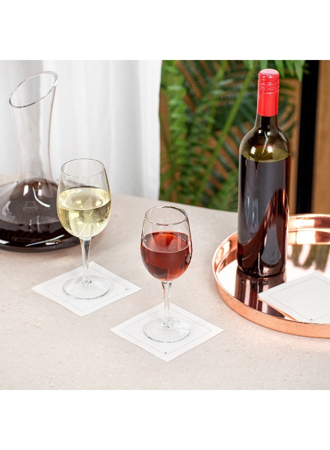 Restaurantware Cascata 8.5 Ounce Dessert Wine Set, Set Of 6 Tempered Port Wine Glasses - Chip-Resistant, Fine-Blown Glass Dessert Wine Glasses, Dishwasher-Safe, For Dessert Or Port Wines - Image 2