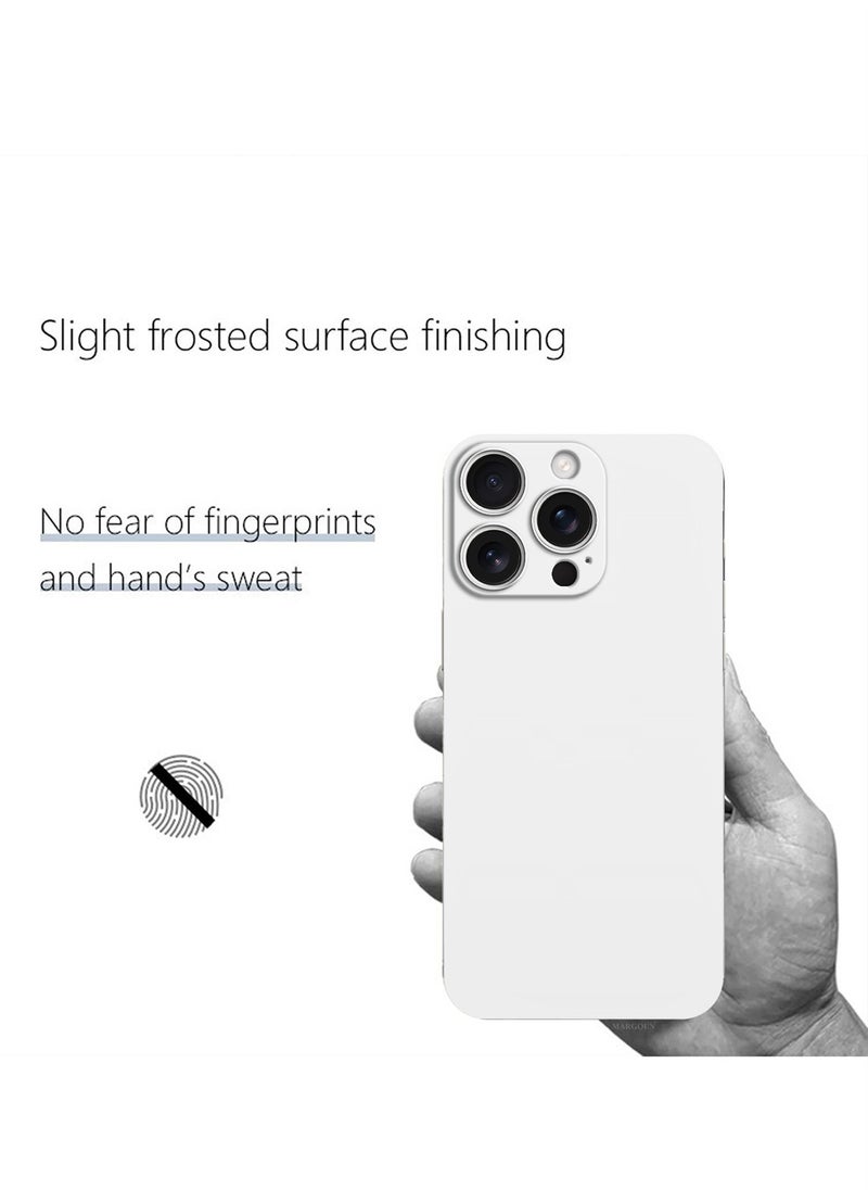 CATANES Thin Case for iPhone 16 Pro Max, Back Cover Sturdy Durable Ultra-Thin Case Drop Protection Cover Clear - White  - Image 5