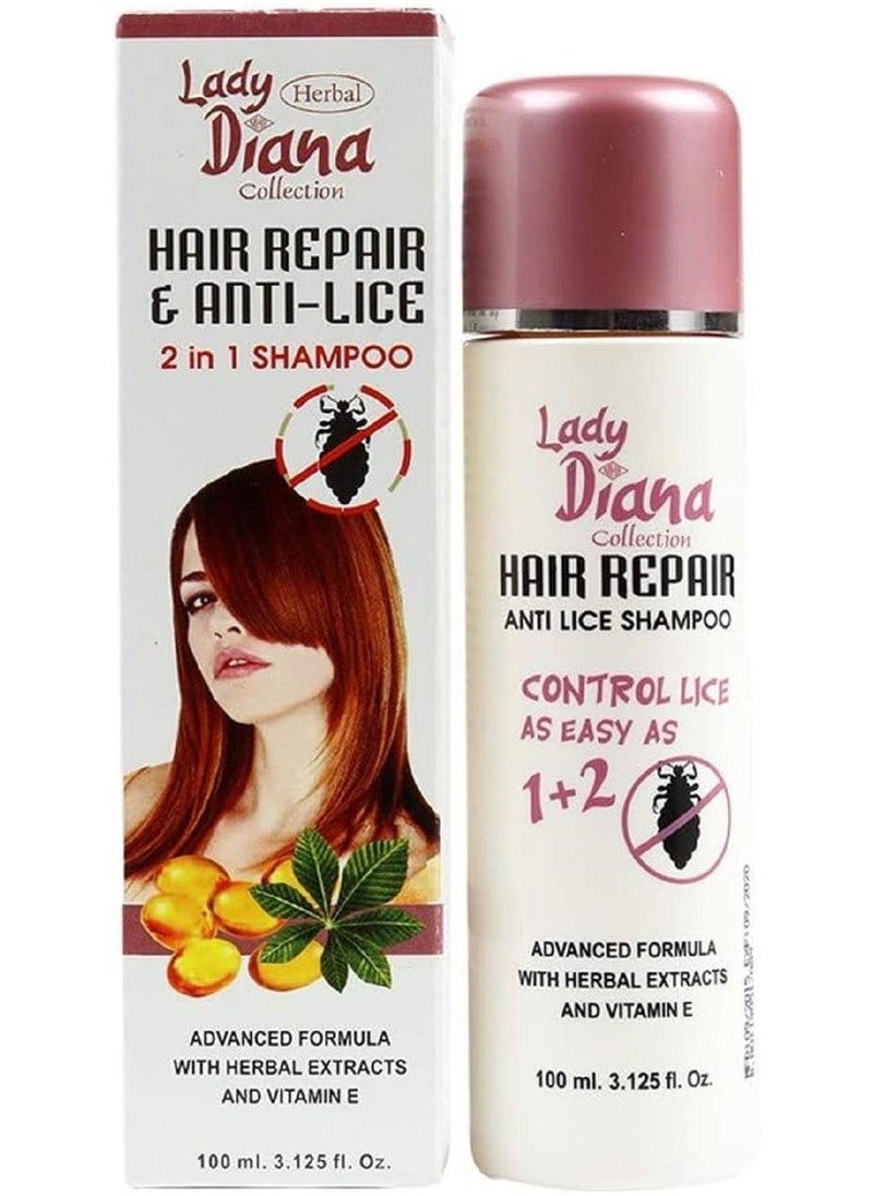 Lady Diana Hair Repair And Anti Lice 2-In-1 Shampoo 100ml 