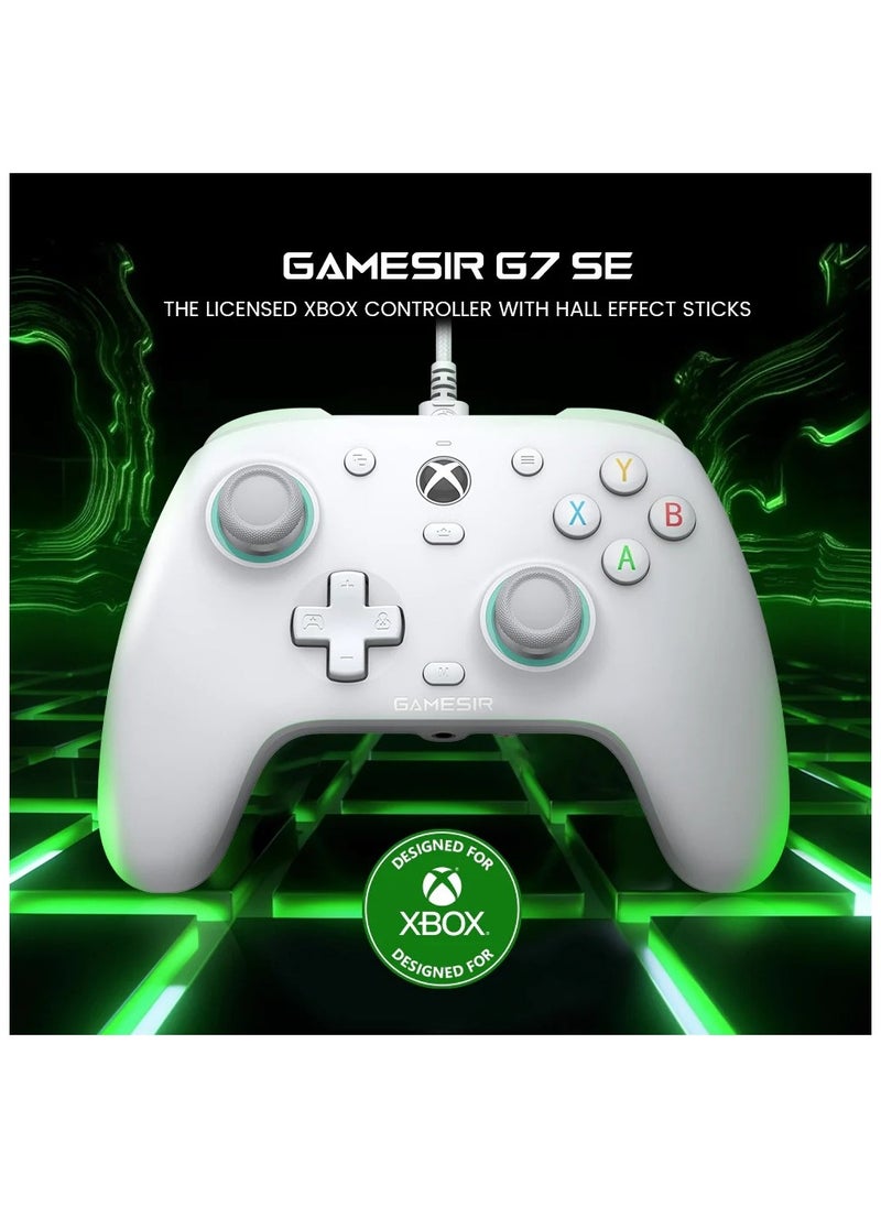 Generic Classic Gamepad GameSir G7se Wired Game Controller for Xbox Series X/S, Xbox One, Windows 10/11 Plug Steam and Play Gaming Gamepad with Hall Effect Joysticks/Hall Trigger White  - Image 2
