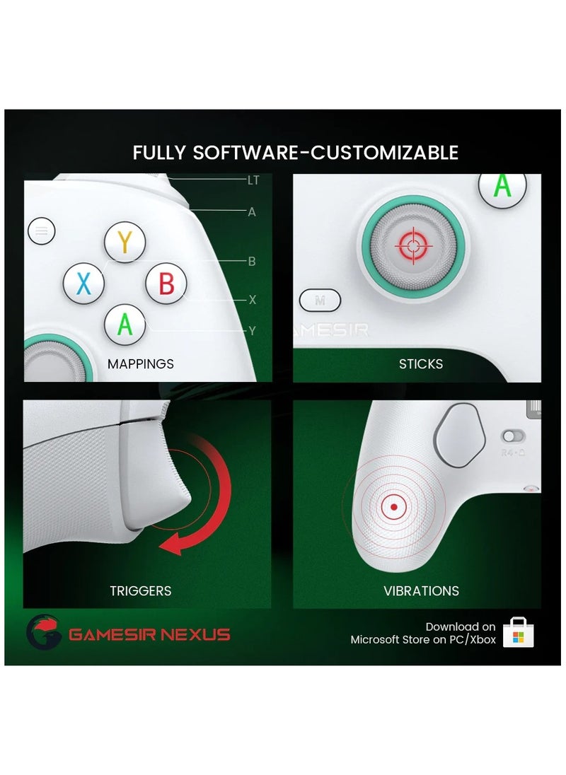 Generic - Classic Gamepad GameSir G7se Wired Game Controller for Xbox Series X/S, Xbox One, Windows 10/11 Plug Steam and Play Gaming Gamepad with Hall Effect Joysticks/Hall Trigger White - Image 1