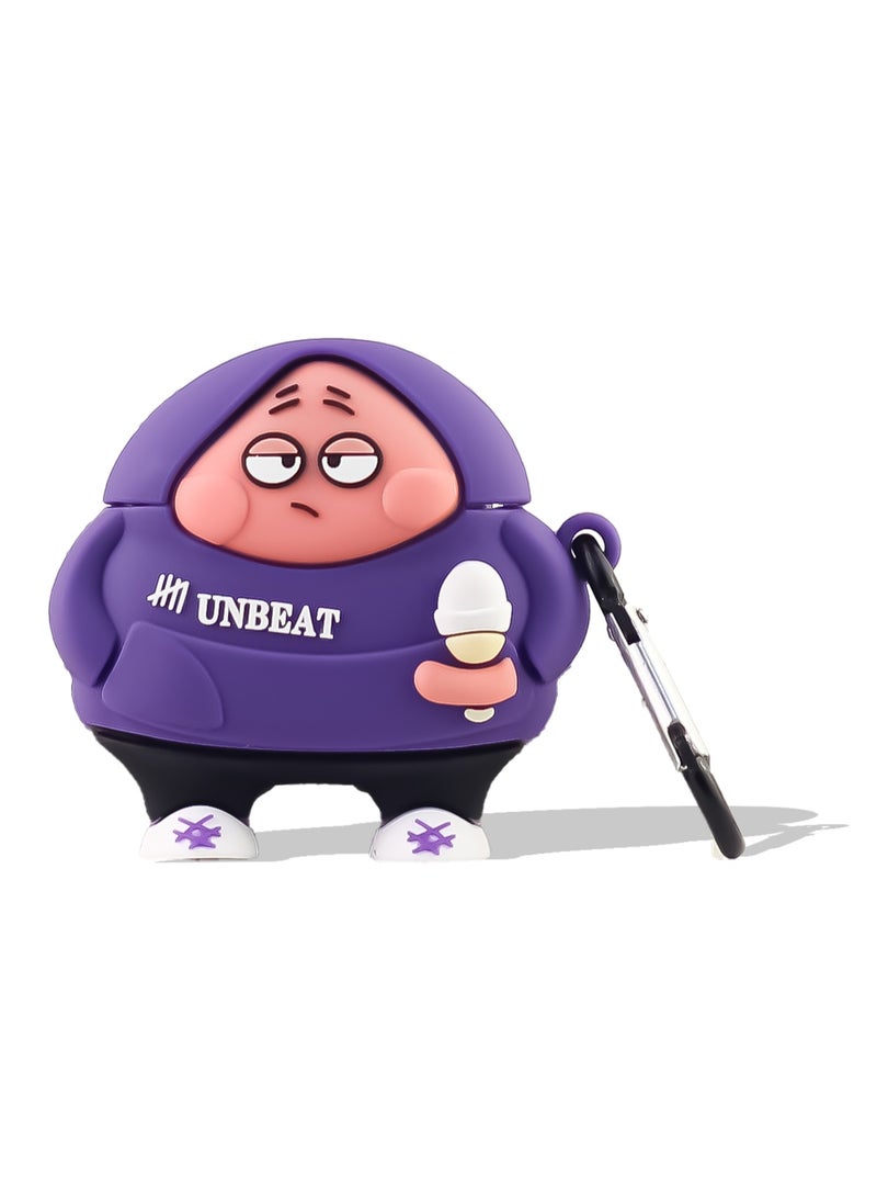 Case Soft Silicone Shockproof Cover for Apple Airpods 4 New 3D Cute Cartoon Creative Fun Case Skin with Keychain Design