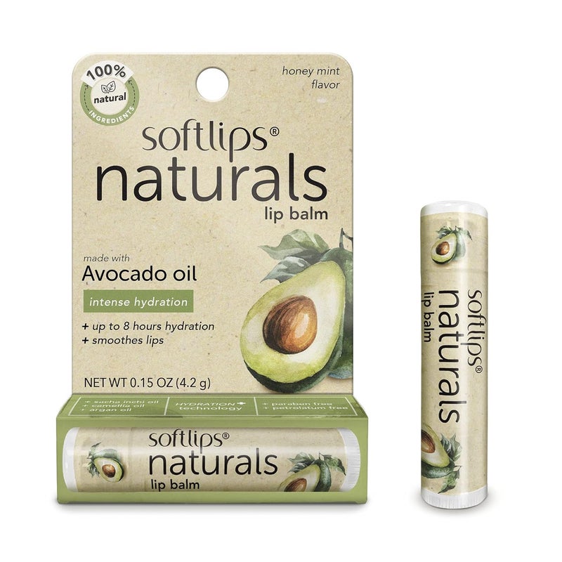 Softlips Natural with Avocado Oil Lip Balm Pack of 3