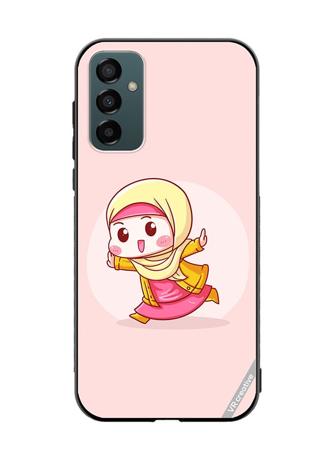 VR CREATIVE Protective Case Cover For Samsung Galaxy F13/M13 Cute Lady In Hijab Design Multicolour - Image 1
