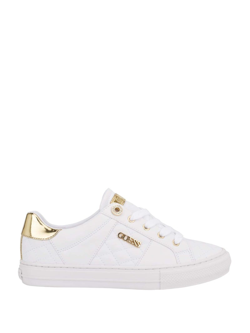 Guess Women's Loven Sneaker, White, 7.5 - Image 4