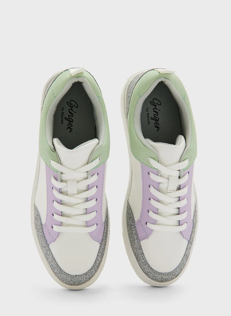 Ginger Shimmery Details Sneaker