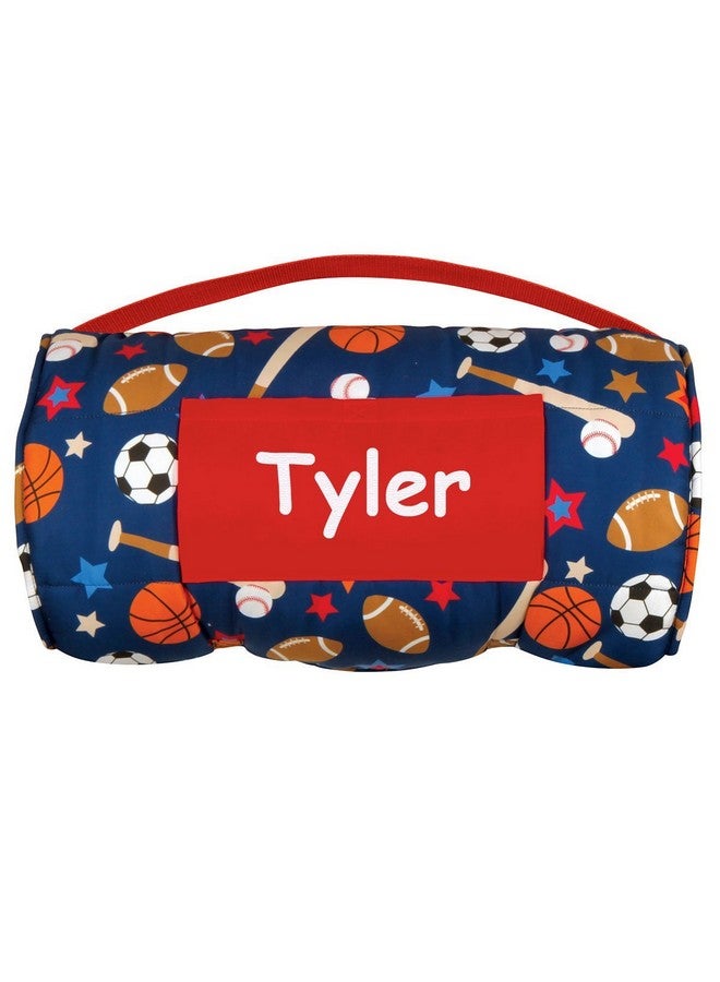 Stephen Joseph Personalized All-Over Sports Print Childs Nap Mat - Image 1