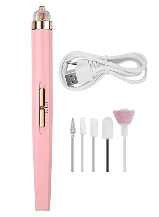 LISHER 5 IN 1 Nail Polisher Salon Nails Manicure Nail USB Automatic 5 Drill Bits Salon Gel Polish Clean Smooth Care Handle Tool flowers salon Nail Polisher Electronic, Painless - Image 1