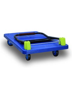 Platform Flatbed Trolley with 600kg Weight Capacity, Foldable Moving Hand Truck, Push Cart Dolly for Pulling Moving Goods Cartons (Blue/Black/R, X-Large, 110x65cm) - pzsku/ZFF80157526A11343B68CZ/45/_/1660643093/7ef45b6d-0e09-46fb-b923-d580fb8aff52