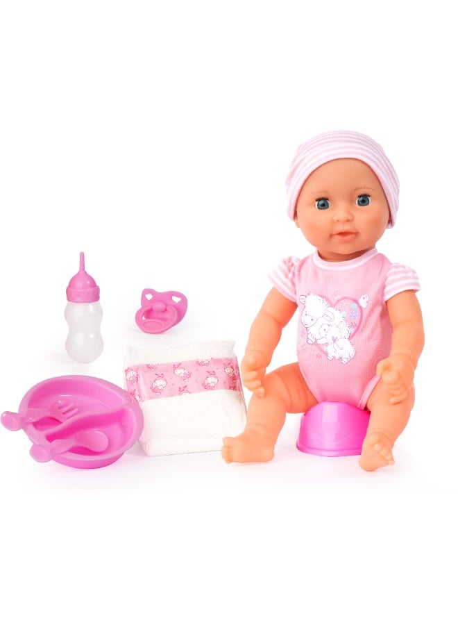 Bayer Design 94071AA Piccolina New Born Baby Doll, Soft Pink, 40 cm - Image 2