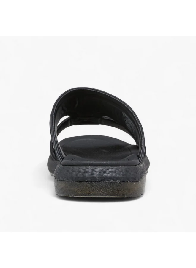 Le Confort Men Logo Embossed Slip-On Comfort Sandals