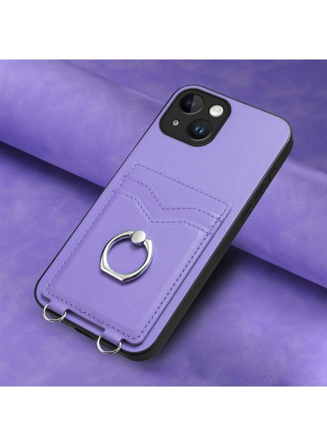 اس-توب جراب لهاتف iPhone 13 mini R20 مع حامل بطاقات على شكل حلقة - Image 2