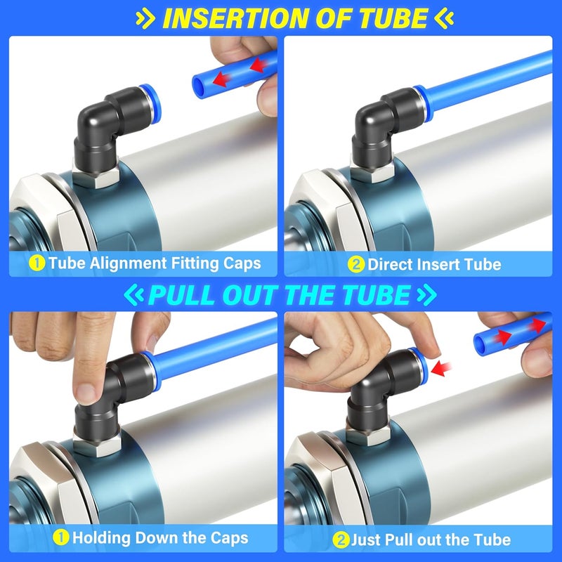 TAILONZ PNEUMATIC Blue 6mm OD 4mm ID Polyurethane Air Hose Pipe Tube 10 Meter 32.8ft - Image 5
