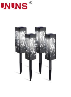 UNUNS 4-Piece LED Solar Pathway Lights,Solar Lights Outdoor Waterproof,Adjustable Solar Garden Lights For Walkway Yard Driveway Backyard Decor  - Image 1