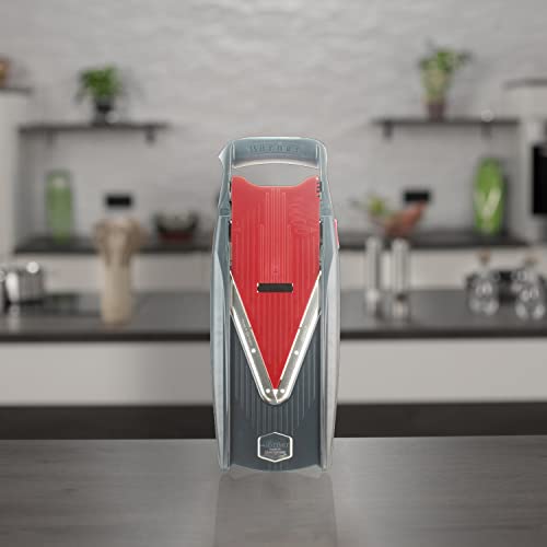 Börner Mandoline Slicer Vital (Profi Set) • Vegetable Slicer with Stainless Steel V-Blade & Dressing Function • 12 Cutting Styles • For Slices, Zoodles, Strips, & Dices in Various Thicknesses - Image 2