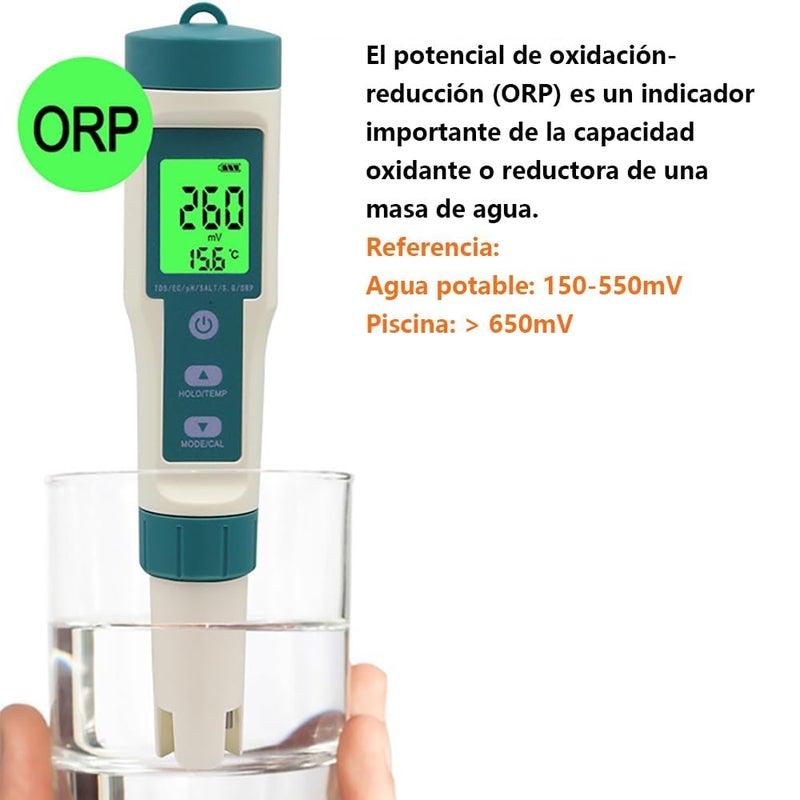 ميريديان جهاز قياس جودة المياه الرقمي 8 في 1 متعدد الوظائف من Meridian - Image 5