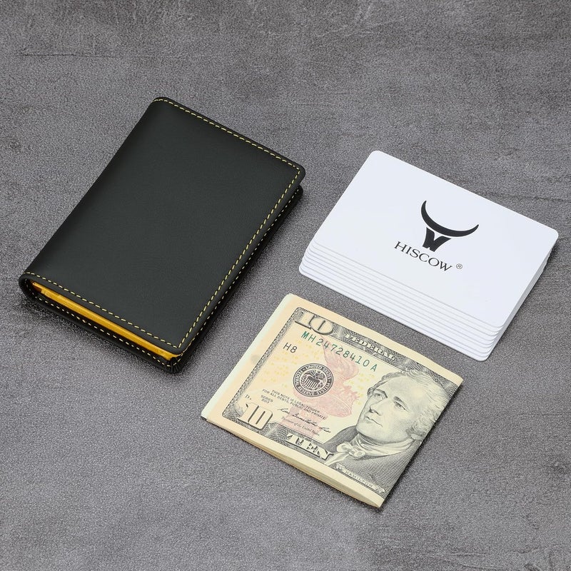 HISCOW Leather Business Card Case Holder for Men & Women, Italian Calfskin - Image 3
