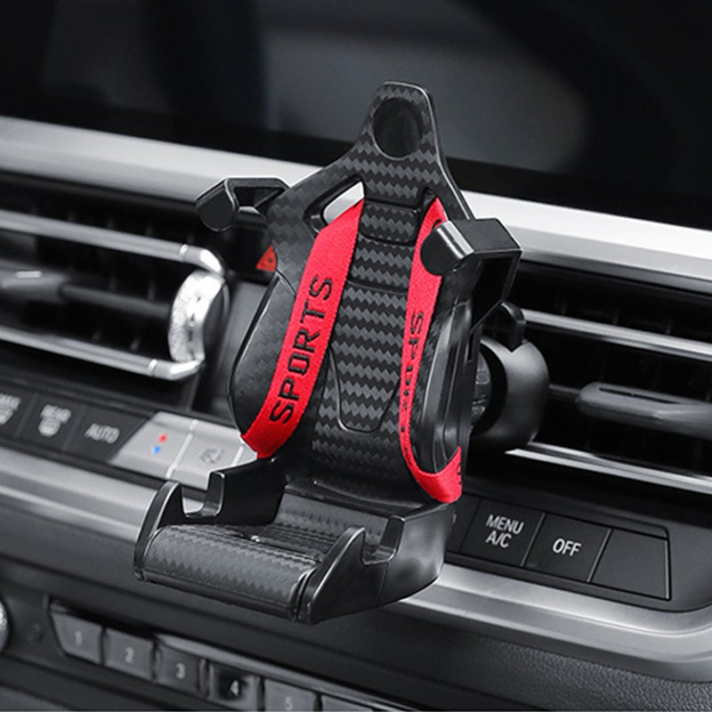 Car Phone Holder Air Vent Phone Mount 360 Degree Rotatable Clamping Navigation Phone Stand Fits up to 85mm Phone Width - Image 2