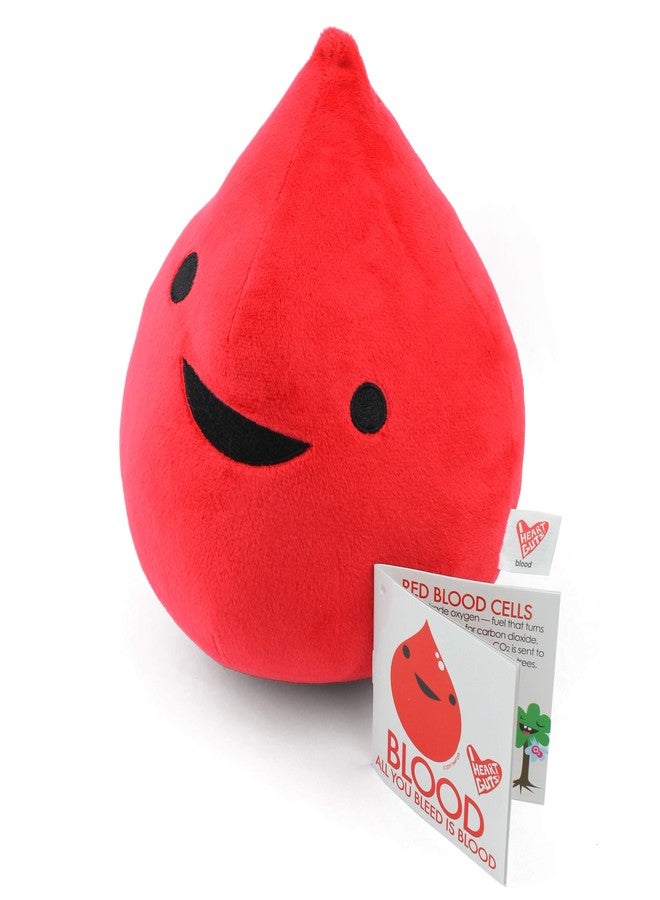 I Heart Guts Blood Plush - All You Bleed is Blood Plush Organs for Donors, Transfusion Recipients, Phlebotomist, Donation Bank - Image 3