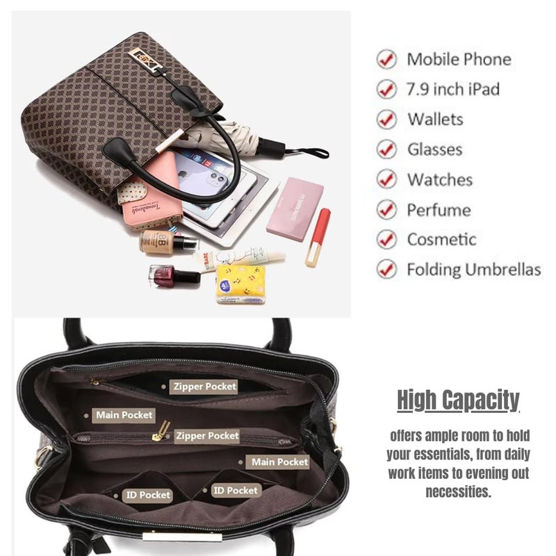 FLYMANN Store Women Handbag with Top Handle | Crossbody Satchel sling bag with adjustable Strap | Retro design ladies bag for daily use - Image 2