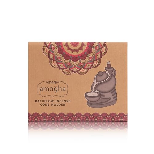 IRIS Amogha Backflow Incense Cone Holder Showpiece (Teapot) | Meditating Alien Design | Smoke Fountain for Home, Office Desk, Living Room Decor | Gift Item| with 10 Free Incense Cones. - Image 3