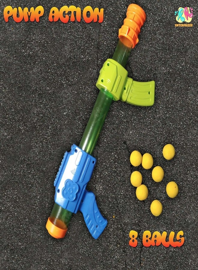 RR Enterprizes PowerStrike Foam Ball Launcher with 8 Soft Non-Toxic Balls, Kids Air-Powered Shooting Toy - Image 4
