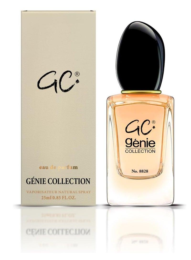 Genie Collection Perfume 8828 for Women, 25ml | Long-Lasting Musk & Floral Fragrance, Perfect Ladies Perfume Gift - Image 1