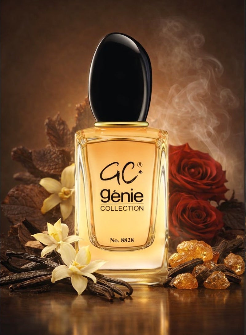Genie Collection Perfume 8828 for Women, 25ml | Long-Lasting Musk & Floral Fragrance, Perfect Ladies Perfume Gift - Image 1
