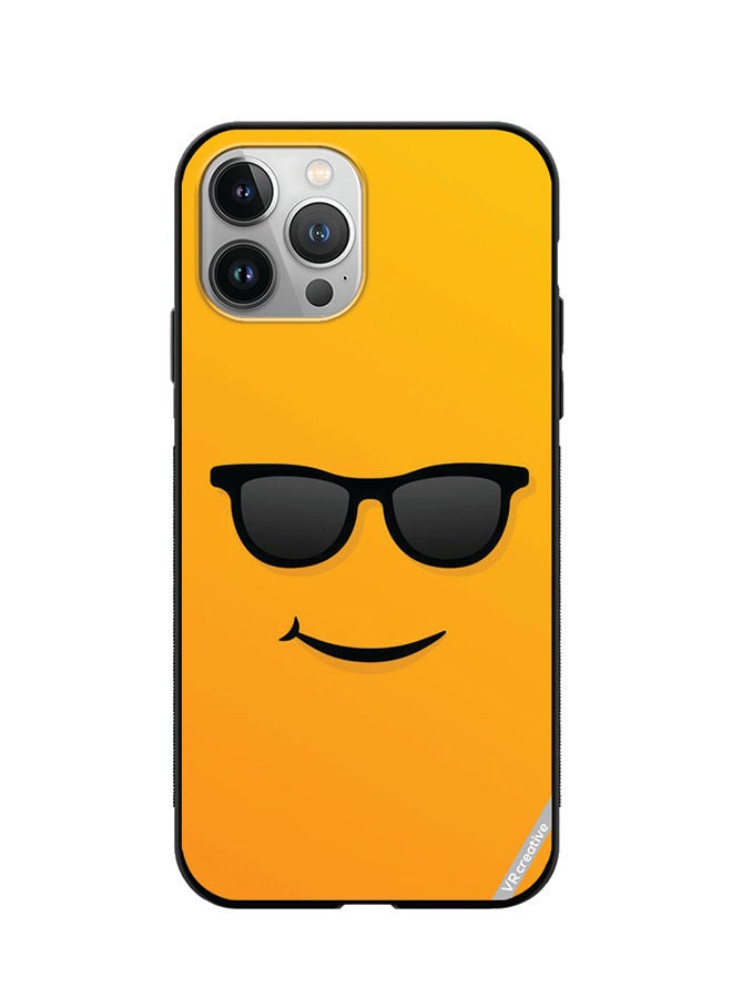 VR CREATIVE Protective Case Cover For Apple iPhone 12 Pro Max Sunglass Emoji Design Multicolour - Image 1