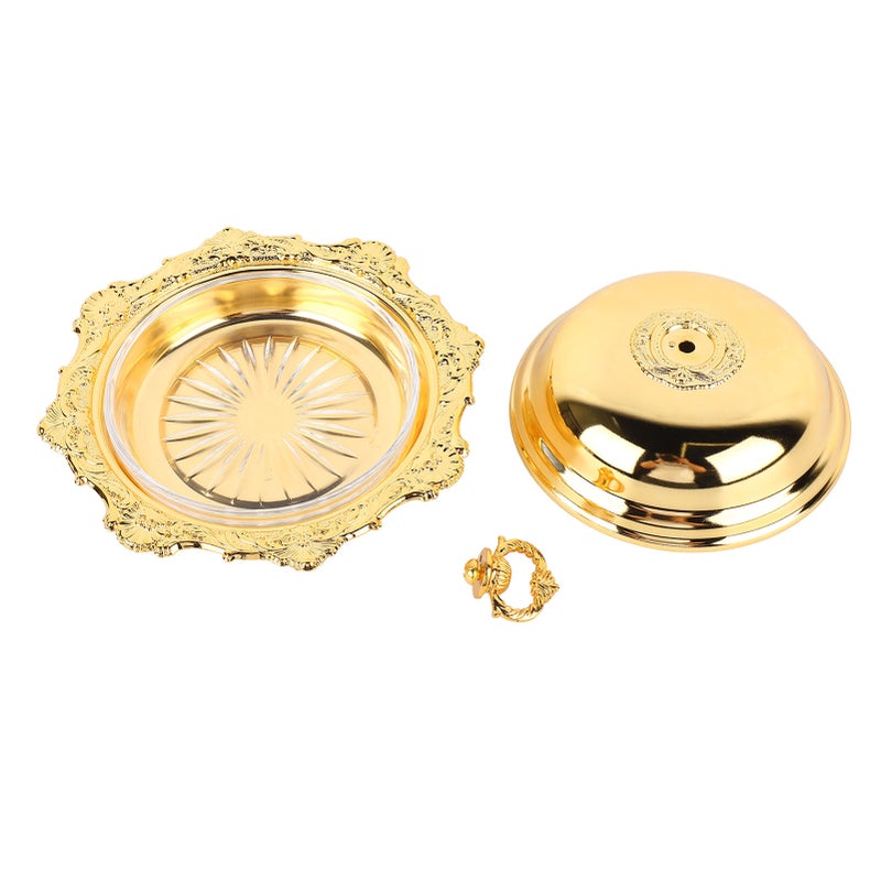 Butter Dish Round Vintage Decorative Butter Serving Plate with Lid for Refrigerator Countertop Wedding Party - Image 1