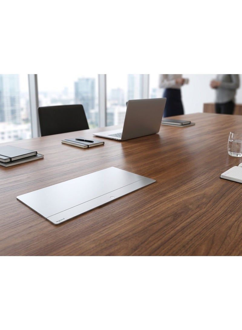 Legrand Incara Pop-Up Socket | Table Power Outlet with USB Charging | Concealed Desk & Conference Table Socket | Premium Furniture Power Module | Aluminum Finish - Image 2