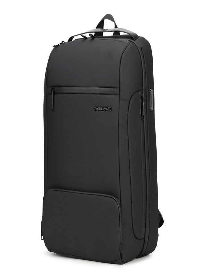 CARRIMATE Voyager Laptop Backpack | 40L Capacity | Water Resistant | USB Charging Port | RFID Protection | 49cm Height | Black - Image 3