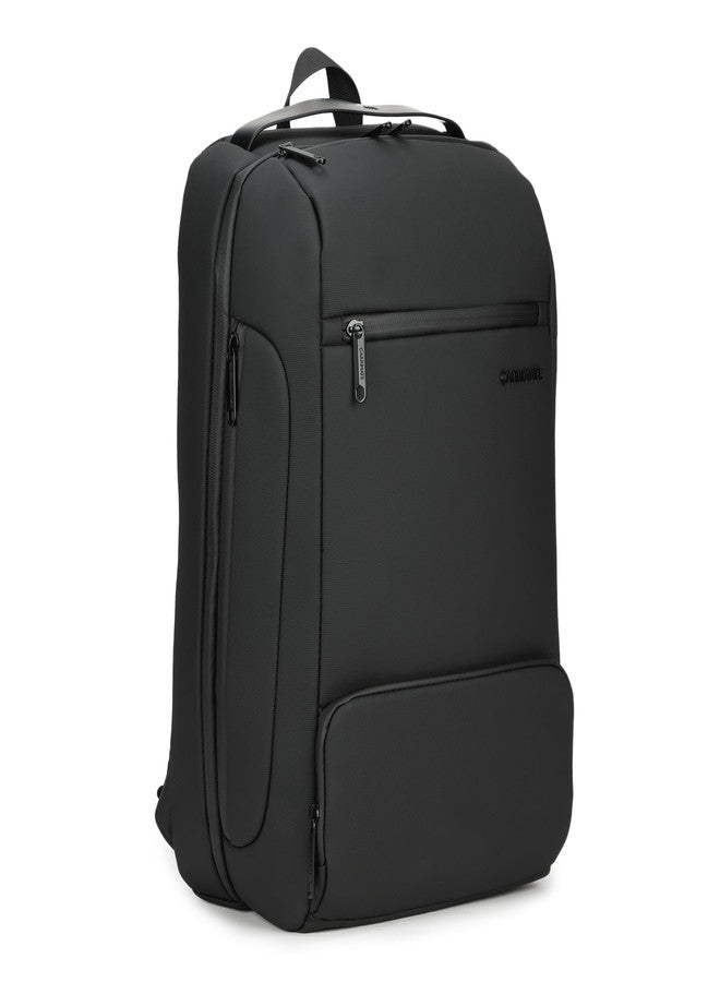 CARRIMATE Voyager Laptop Backpack | 40L Capacity | Water Resistant | USB Charging Port | RFID Protection | 49cm Height | Black - Image 4