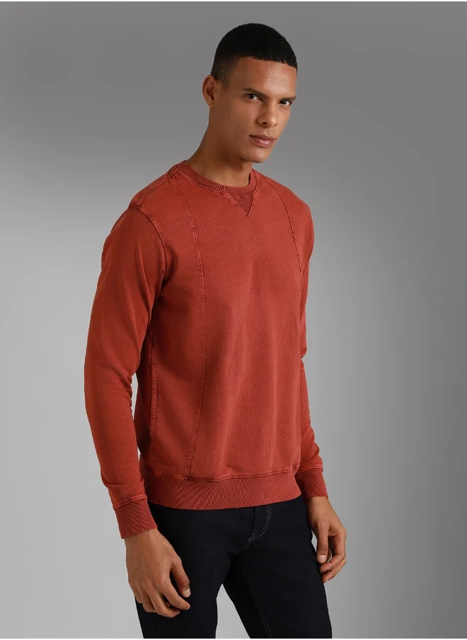 HIGH STAR Men Rust Sweatshirt