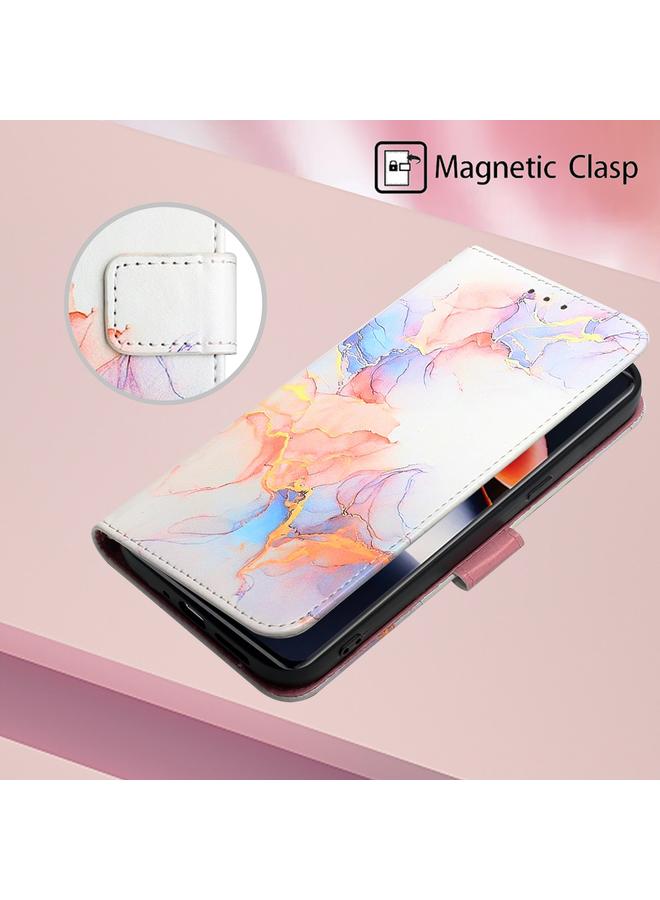 اس-توب جراب لهاتف OnePlus Ace 2 5G / 11R 5G PT003 جراب هاتف جلدي قابل للطي بنمط رخامي - Image 5