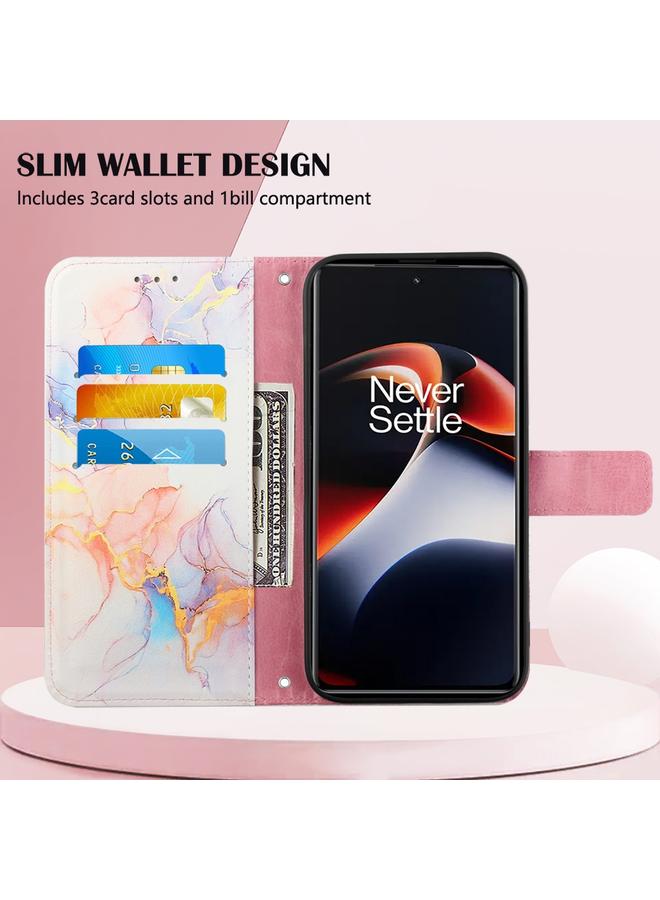 اس-توب جراب لهاتف OnePlus Ace 2 5G / 11R 5G PT003 جراب هاتف جلدي قابل للطي بنمط رخامي - Image 3