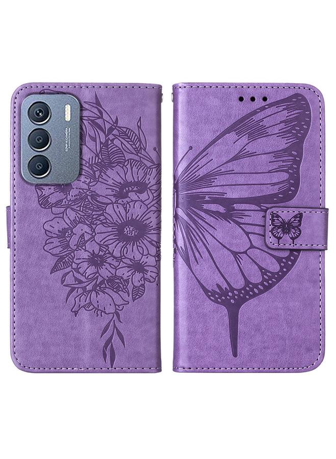 اس-توب جراب لهاتف Infinix Zero 5G 2023 / T781 جراب هاتف جلدي منقوش بنقشة الفراشة - Image 2