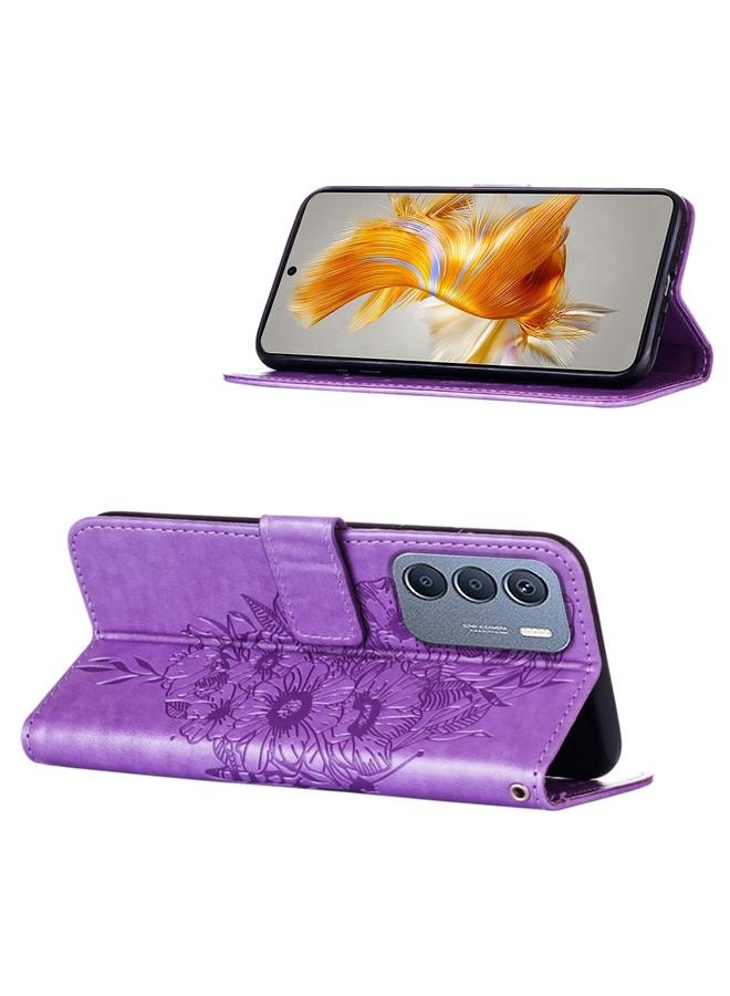 اس-توب جراب لهاتف Infinix Zero 5G 2023 / T781 جراب هاتف جلدي منقوش بنقشة الفراشة - Image 3