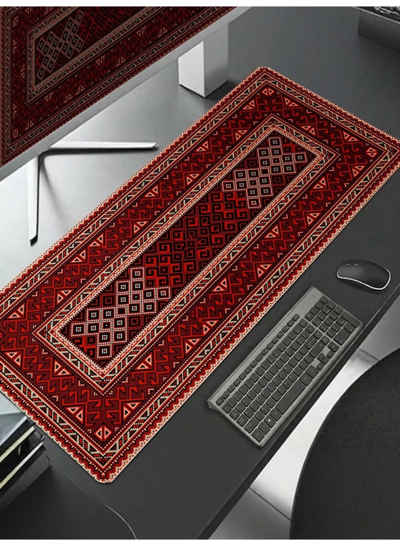 ماوس باد بتصميم بوهيمي فاخر ماوس باد انيق مصمم بقاعدة مطاطية مانعة للانزلاق مقاس 90*40 سم - Image 1