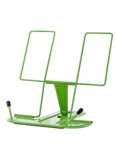 Metal Book Stand, Adjustable Reading Rest Book Holder, Portable Cookbook Documents Holder, Sturdy Typing Stand for Recipes Textbooks Tablet Music Books with Page Clips