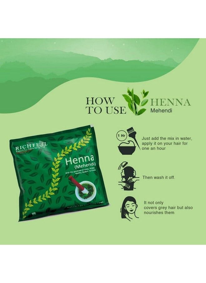 Richfeel Heena Mehendi Powder 100G Each Pack Of 3  - Image 5