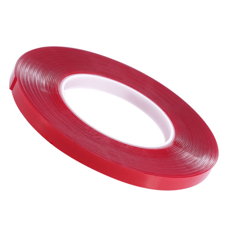 10m Nail Art Adhesive Double sided Tape Red Film Clear Tape for Nail Display Lens Manicure Tool - Image 2