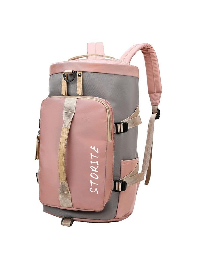 ستوريت حقيبة دافل صغيرة مستوردة خفيفة الوزن مقاومة للماء من نايلون ستوريت 25 سم، حقيبة ظهر للسفر للنساء مع جيب منفصل للأحذية وجيب منفصل للملابس المبللة، حقيبة ظهر لحمل الأمتعة - (43 × 25 × 26 سم) - Image 1