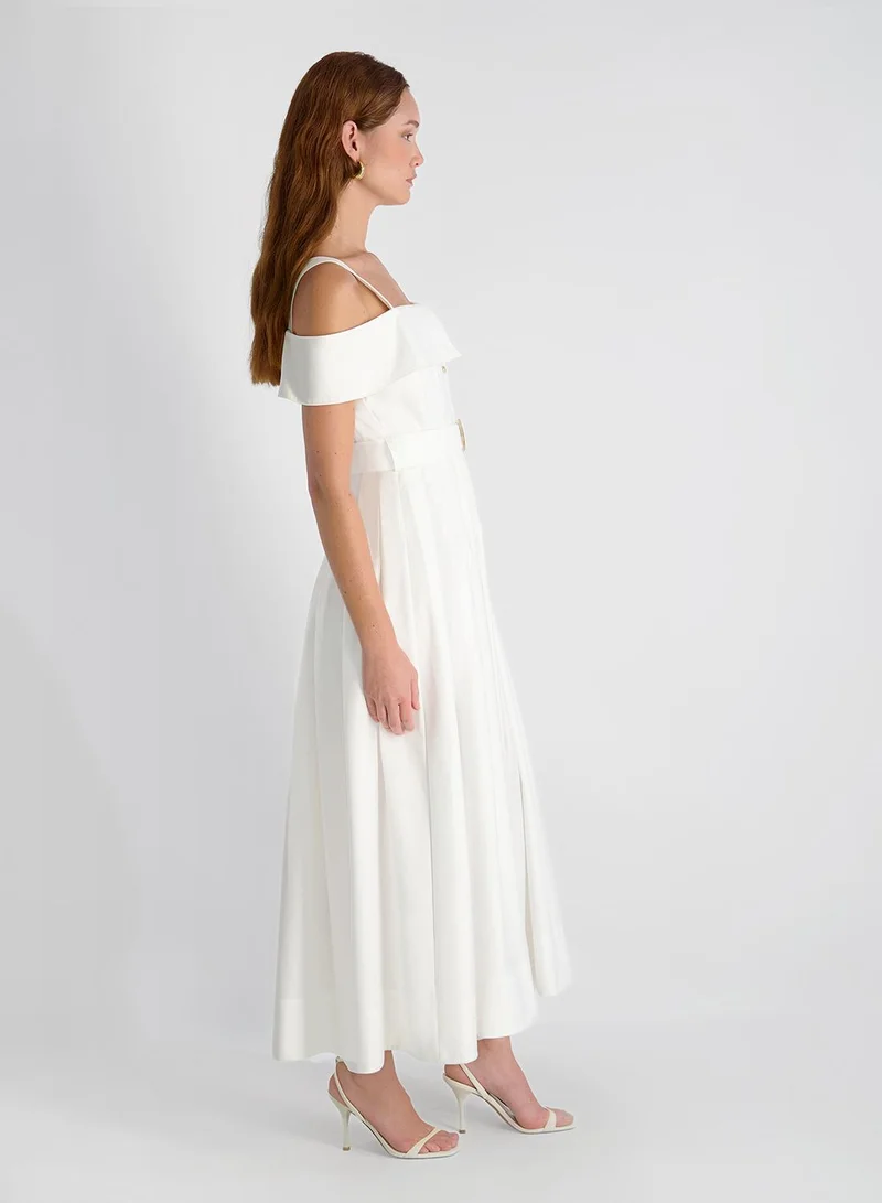 French Connection  Fluid Rayon Midi Dress for Women | Best Price UAE