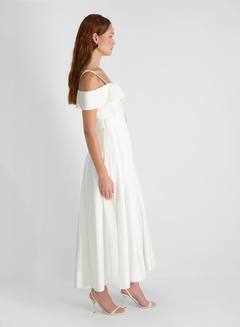 French Connection Fluid Rayon Midi Dress - Image 3
